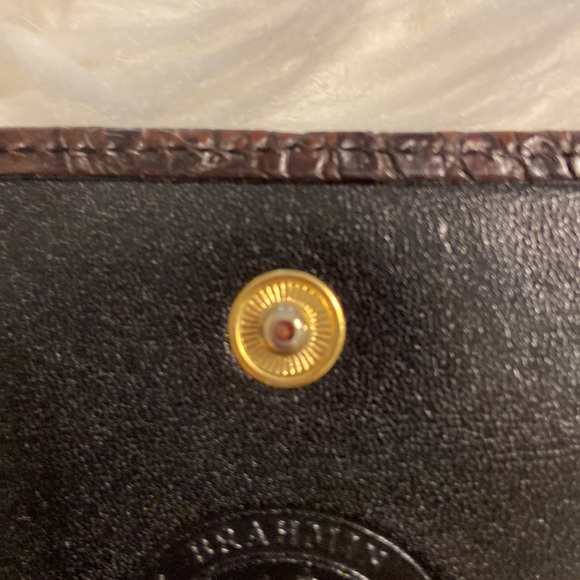 BRAHMIN wallet excellent condition dark brown color 8” wide and 4 1/5 “ high - Picture 10 of 16